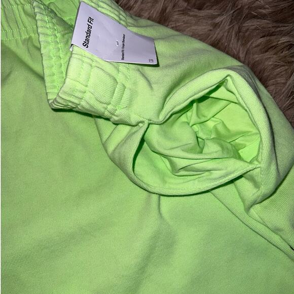 New Nike Women's Plus Wash HR Shorts Ghost Green/Black size 1X - Picture 7 of 8